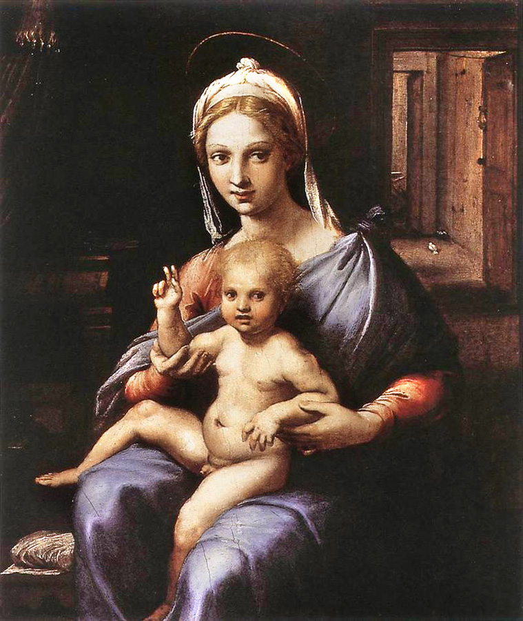 madonna and child by Giulio Romano